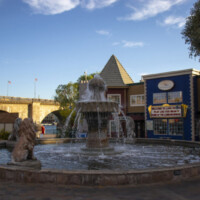 Fountain english village fountain