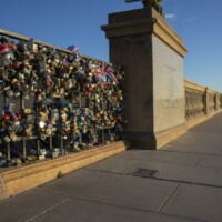 Love Locks on the London Bridge love locks london bridge