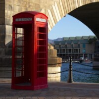 Red Telephone Box english village red phone booth telephone box